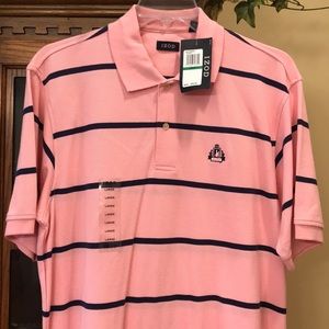 IZOD pink w/navy stripes * Large * NWT
